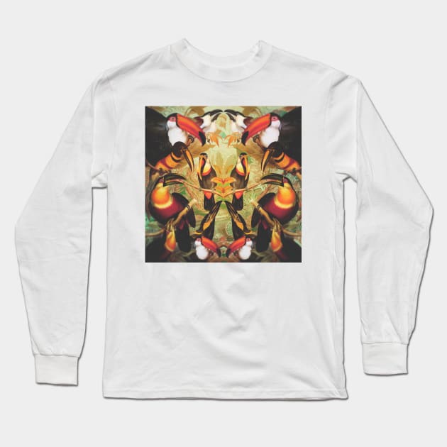 Tucans Long Sleeve T-Shirt by lacabezaenlasnubes